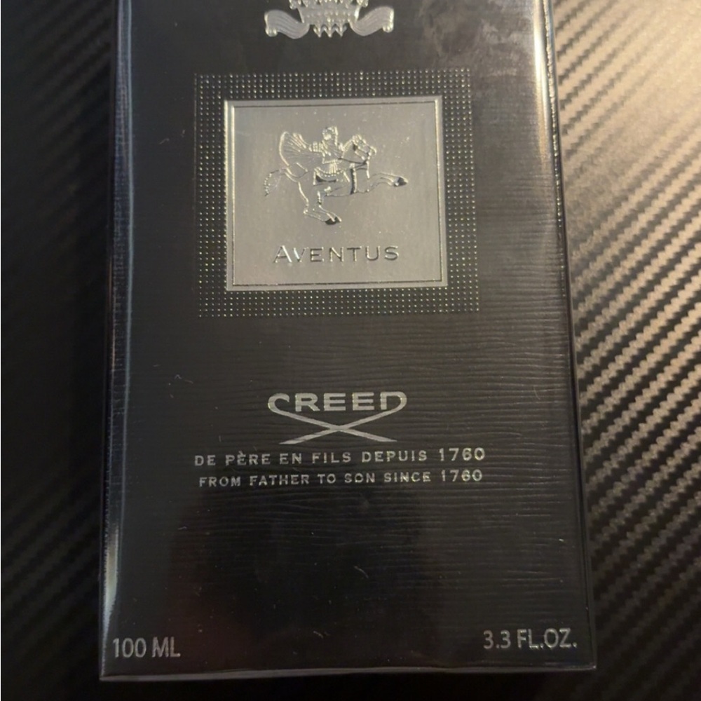Creed Fragrance Box with Black and Silver Details